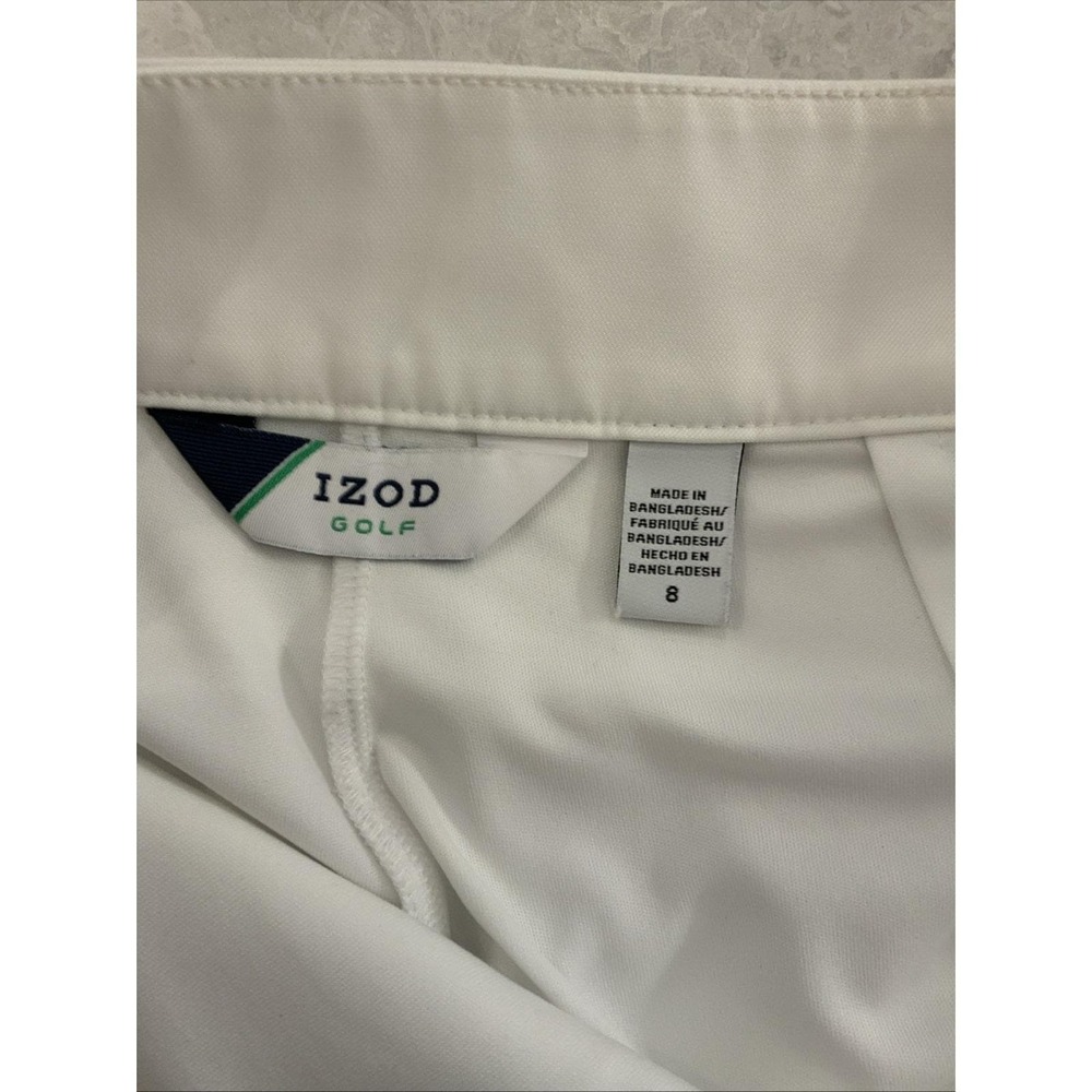 Izod Golf Women's Skirt White Size 8 RN 36543 Style 167713 Season S2016